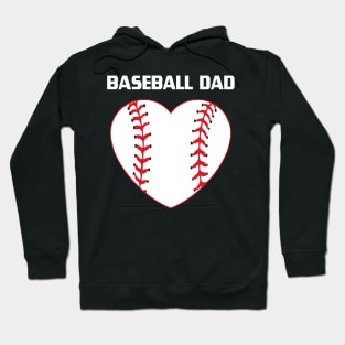 Baseball Dad, Baseball Player, Baseball Lover, Baseball Heart Hoodie